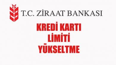 Ziraat Bankası Kredi Kartı Limit Yükseltme